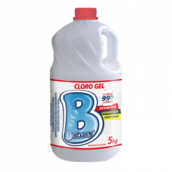 Cloro Gel Barbarex 2,4% Cloro Ativo 5L Cloro Gel Barbarex 2,4% Cloro Ativo 5L