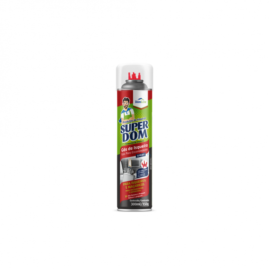 Gás para Isqueiro e Maçarico Super Dom 300mL Gás para Isqueiro e Maçarico Super Dom 300mL