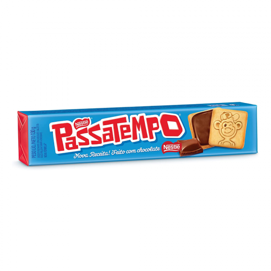 Biscoito Recheado Passatempo Chocolate 130g