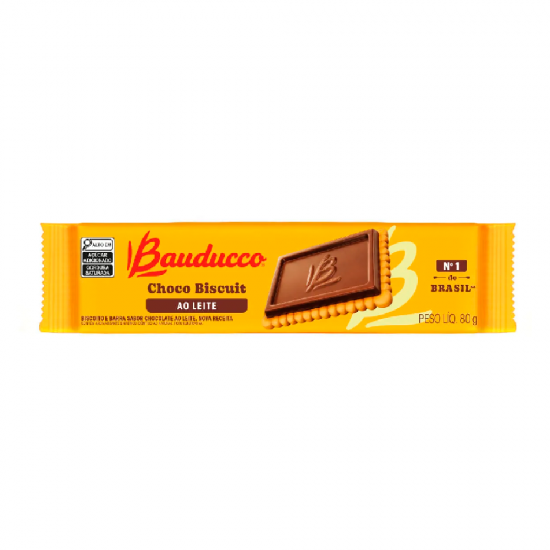 Biscoito Bauducco Biscuit Chocolate 80g