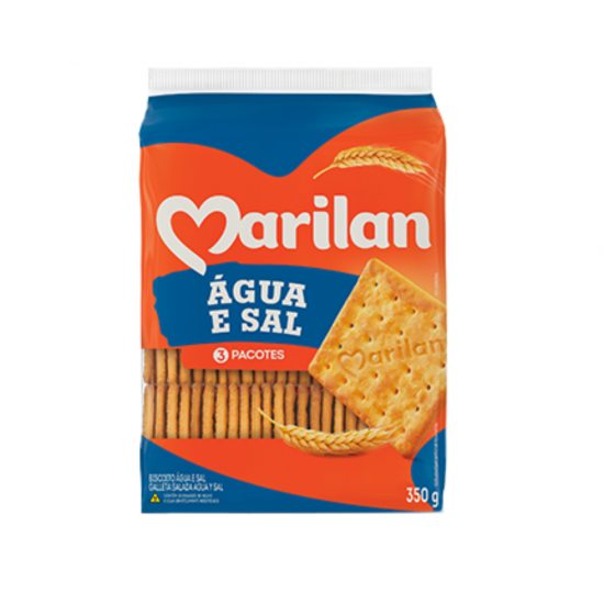 Biscoito Água e Sal Marilan 350g Biscoito Água e Sal Marilan 350g