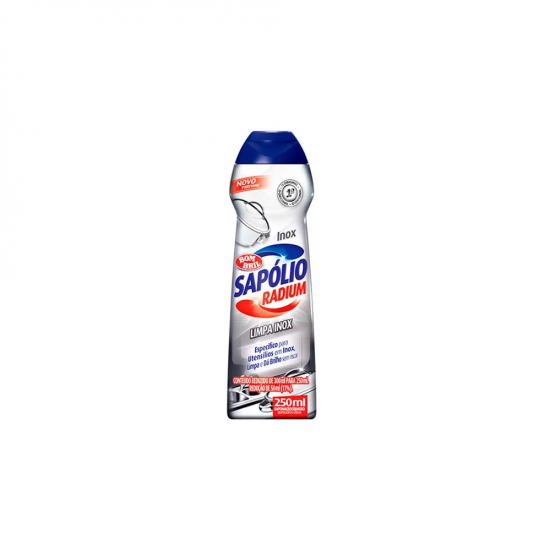 Limpa Inox Sapólio Radium 250mL Limpa Inox Sapólio Radium 250mL