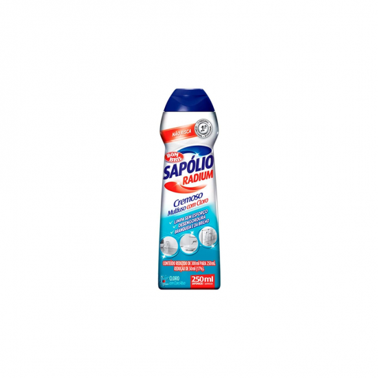 Sapólio Cremoso Radium com Cloro 250mL Sapólio Cremoso Radium com Cloro 250mL