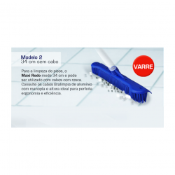 Rodo Escova 34cm Maxi Rodo Bralimpia sem Cabo