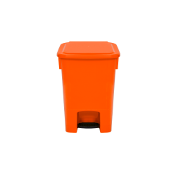 Lixeira com Pedal 15L Bralimpia - Laranja