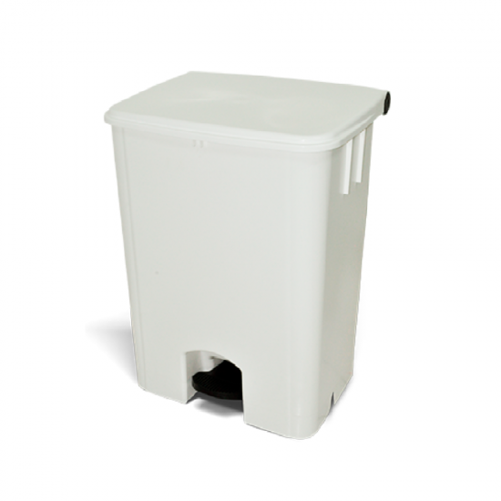 Lixeira com Pedal 50L Bralimpia - Branca