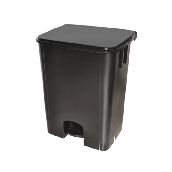 Lixeira com Pedal 50L Bralimpia - Preta