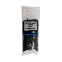 Abraçadeira Nylon Brasfort 2,5x150mm c/ 100 unid. Preto Abraçadeira Nylon Brasfort 2,5x150mm c/ 100 unid. Preto