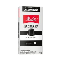 Cápsula de Café Melitta Compatível Nespresso Ristretto n.11 c/10 Cápsula de Café Melitta Compatível Nespresso Ristretto n.11 c/10