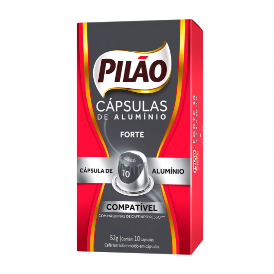 Cápsula de Café Pilão Compatível Forte n.10 c/10