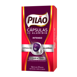 Cápsula de Café Pilão Compatível Intenso n.8 c/10 Cápsula de Café Pilão Compatível Intenso n.8 c/10