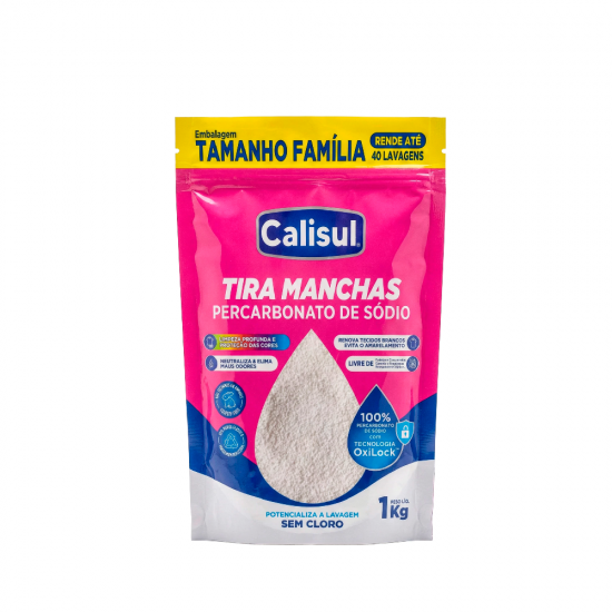 Percarbonato de Sódio 1kg Tira Manchas Calisul Percarbonato de Sódio 1kg Tira Manchas Calisul