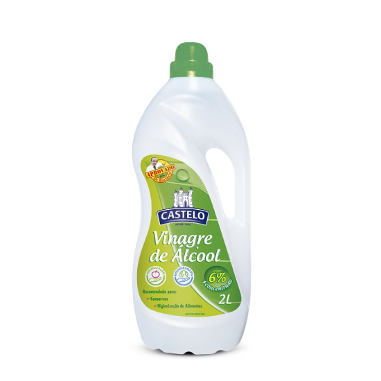 Vinagre de Álcool para Limpeza Castelo 6% Acidez 2L Vinagre de Álcool para Limpeza Castelo 6% Acidez 2L