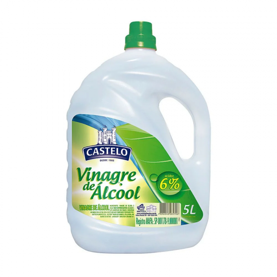 Vinagre de Álcool para Limpeza Castelo 6% Acidez 5L Vinagre de Álcool para Limpeza Castelo 6% Acidez 5L