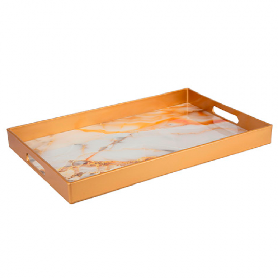 Bandeja Plástica Ravi para Servir Decorada RM1380