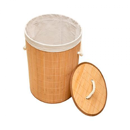 Cesto para Roupas Dobrável Bambu Clink Cesto para Roupas Dobrável Bambu Clink