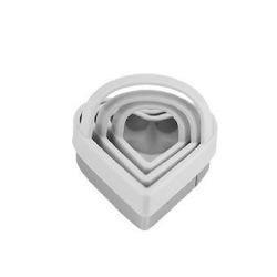 Kit Forma Cortadora Confeitaria Inox c/3 Clink Kit Forma Cortadora Confeitaria Inox c/3 Clink