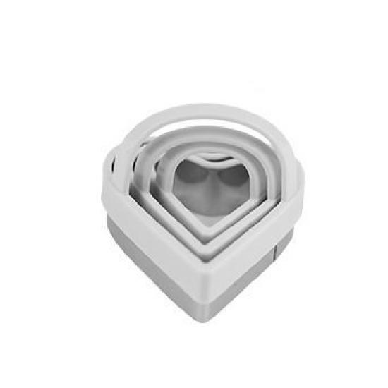 Kit Forma Cortadora Confeitaria Inox c/3 Clink Kit Forma Cortadora Confeitaria Inox c/3 Clink