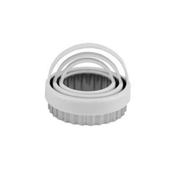 Kit Forma Cortadora Confeitaria Inox c/3 Clink Kit Forma Cortadora Confeitaria Inox c/3 Clink