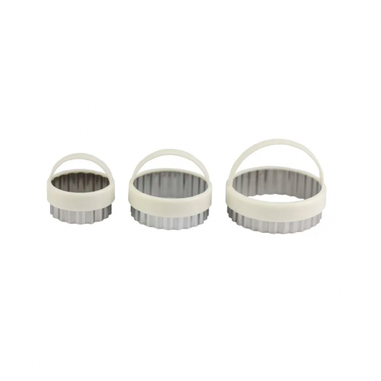 Kit Forma Cortadora Confeitaria Inox c/3 Clink Kit Forma Cortadora Confeitaria Inox c/3 Clink