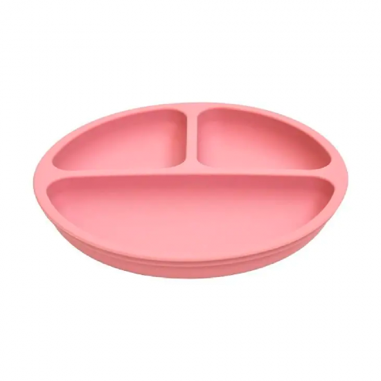 Prato Infantil Silicone c/ Divisória e Ventosa Clink Prato Infantil Silicone c/ Divisória e Ventosa Clink