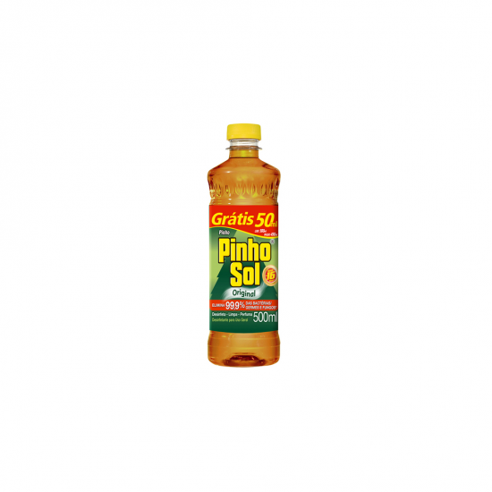 Desinfetante Pinho Sol Original 500mL PAGUE 450mL LEVE 500mL Desinfetante Pinho Sol Original 500mL PAGUE 450mL LEVE 500mL