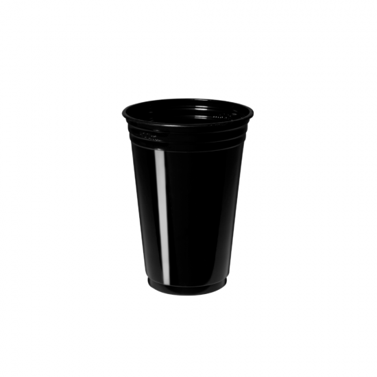 Copo Plástico Descartável 330mL Copobrás Neon Preto com 25 unid. Copo Plástico Descartável 330mL Copobrás Neon Preto com 25 unid.