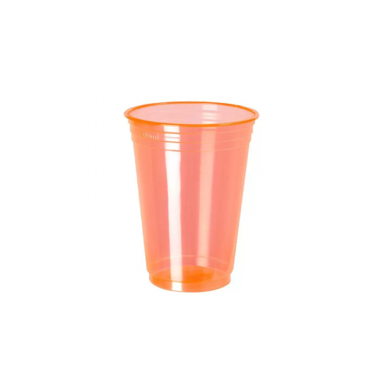 Copo Plástico Descartável 330mL Copobrás Neon Laranja com 25 unid. Copo Plástico Descartável 330mL Copobrás Neon Laranja com 25 unid.
