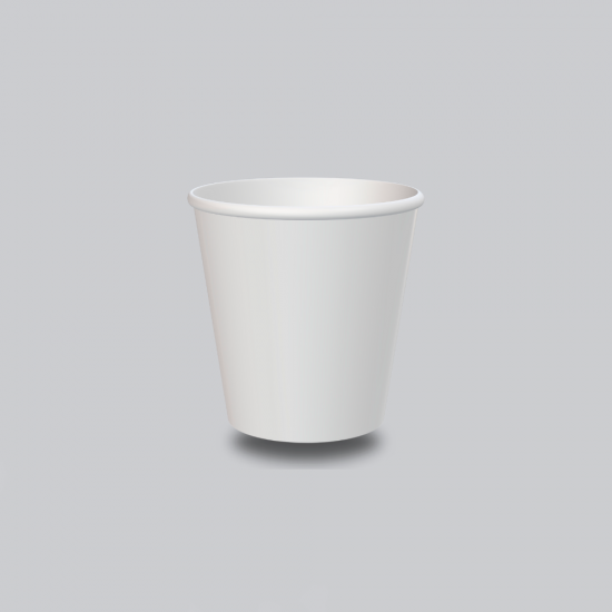 Copo em Papel Descartável 100mL Ecolosso Branco com 50 unid Copo em Papel Descartável 100mL Ecolosso Branco com 50 unid