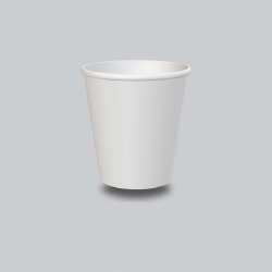 Copo em Papel Descartável 200mL Ecolosso Branco com 50 unid Copo em Papel Descartável 200mL Ecolosso Branco com 50 unid