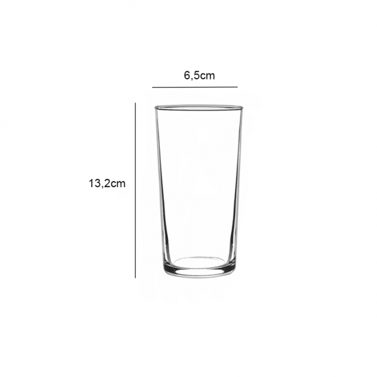Jogo de Copo de Vidro 303mL Cristar Liverpool Long Drink com 6 peças Jogo de Copo de Vidro 303mL Cristar Liverpool Long Drink com 6 peças