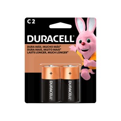 Pilha Alcalina C Média Duracell com 2 unid.