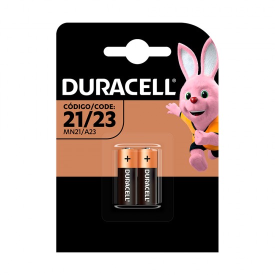 Pilha Alcalina Mini Duracell 12V A23 com 2 unid Pilha Alcalina Mini Duracell 12V A23 com 2 unid