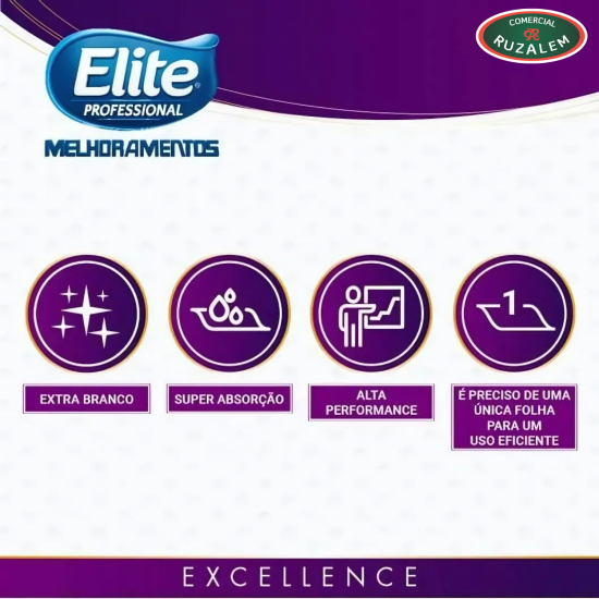 Papel Toalha Interfolhado Luxo Folha Quádrupla Elite 100% Celulose com 150 folhas Papel Toalha Interfolhado Luxo Folha Quádrupla Elite 100% Celulose com 150 folhas
