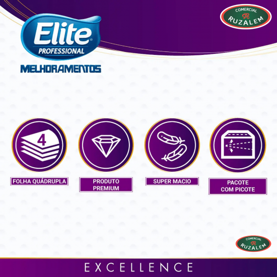 Papel Toalha Interfolhado Luxo Folha Quádrupla Elite 100% Celulose com 150 folhas Papel Toalha Interfolhado Luxo Folha Quádrupla Elite 100% Celulose com 150 folhas