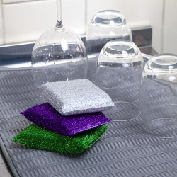 Esponja Prateada Não Risca Esfrebom com 3 unid. Esponja Prateada Não Risca Esfrebom com 3 unid.