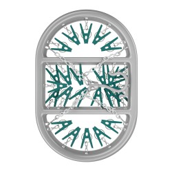 Mini Varal Oval com 24 prendedores Flash Limp