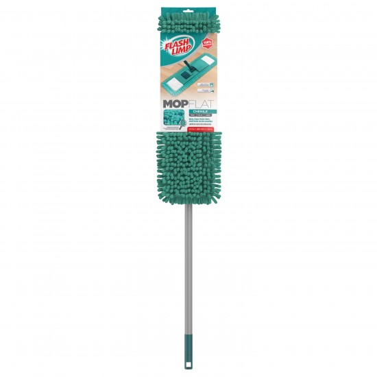 Mop Flat Chenille Flash Limp Completo Mop Flat Chenille Flash Limp Completo