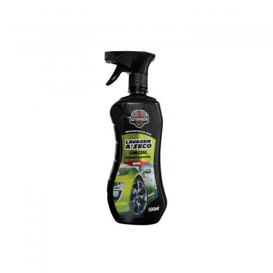 Lava Auto a Seco com Cera Gitanes 500mL Pulverizador Lava Auto a Seco com Cera Gitanes 500mL Pulverizador