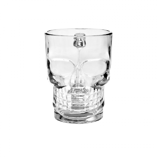 Caneca de Vidro 500 mL Caveira Hauskraft Caneca de Vidro 500 mL Caveira Hauskraft