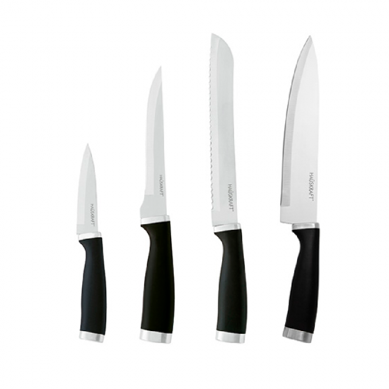 Conjunto de Facas c/4 Hauskraft Couper Preto Conjunto de Facas c/4 Hauskraft Couper Preto