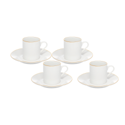 Jogo de Xícaras c/ Pires Royal 90mL Hauskraft c/4 Jogo de Xícaras c/ Pires Royal 90mL Hauskraft c/4