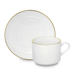 Jogo de Xícaras c/ Pires Royal 200mL Hauskraft c/4