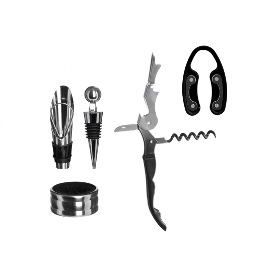 Kit de Acessórios para Vinho Bogotá Hauskraft c/5 Kit de Acessórios para Vinho Bogotá Hauskraft c/5