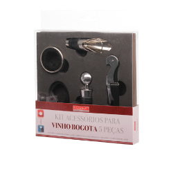Kit de Acessórios para Vinho Bogotá Hauskraft c/5 Kit de Acessórios para Vinho Bogotá Hauskraft c/5