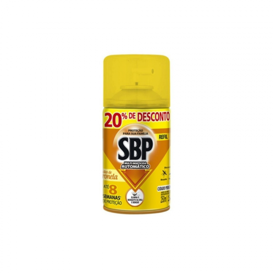 Inseticida Automático SBP Citronela Refil 250mL 20% GRÁTIS Inseticida Automático SBP Citronela Refil 250mL 20% GRÁTIS