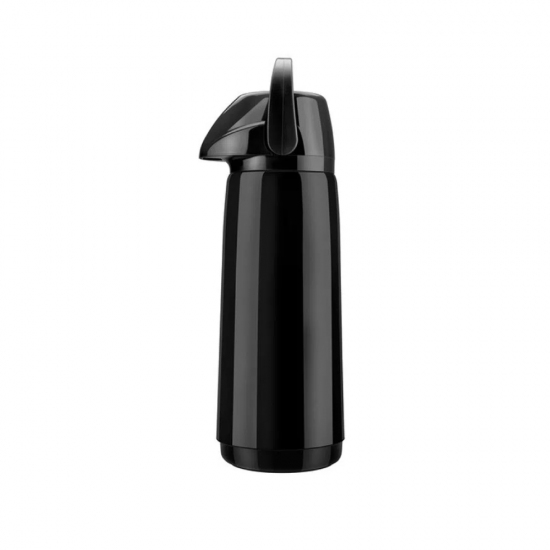 Garrafa Térmica de Pressão 1,8L Invicta Slim Preta Garrafa Térmica de Pressão 1,8L Invicta Slim Preta