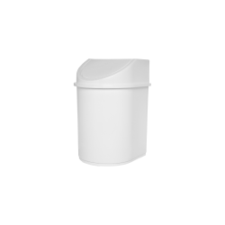 Lixeira para Canto com Tampa Basculante 12L Jaguar - Branca