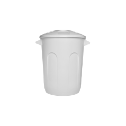 Lixeira com Tampa 30L Jaguar - Branca