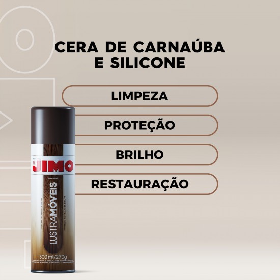 Lustra Móveis Aerossol Jimo 300mL Lustra Móveis Aerossol Jimo 300mL